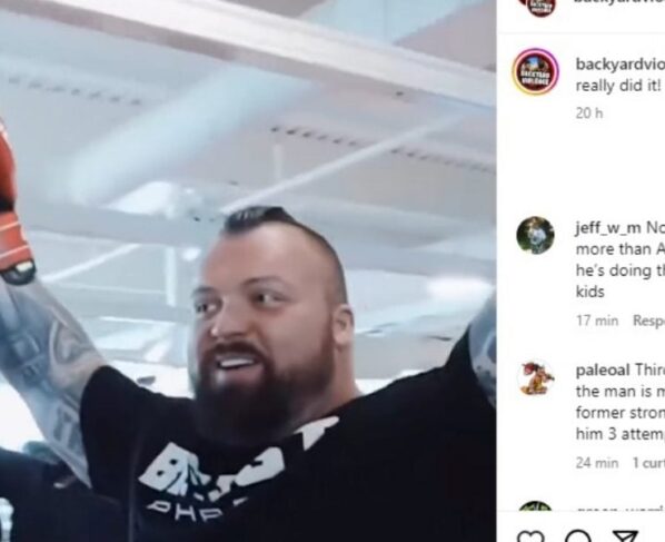 Eddie Hall é fisiculturista e amigo de Tom Aspinall