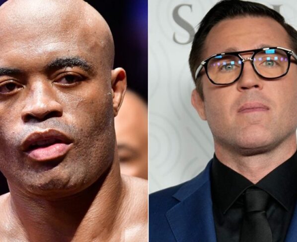 A montagem de fotos coloca lado a lado Anderson Silva e Chael Sonnen