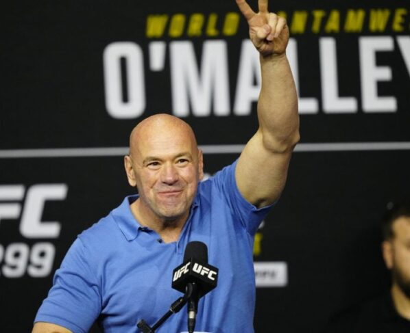 Dana White na coletiva de imprensa do UFC 299.