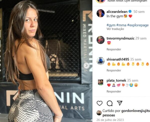 Estrela do TikTok, a lutadora Alice Ardelean foi contratada pelo UFC.