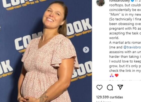 Ronda Rousey anuncia gravidez de segunda viagem