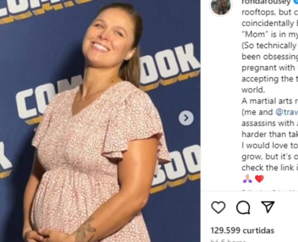 Ronda Rousey anuncia gravidez de segunda viagem